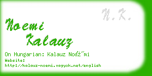 noemi kalauz business card